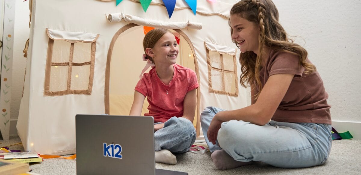 girls smiling