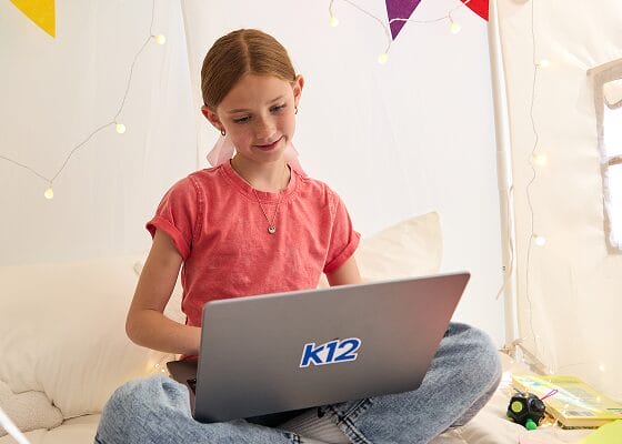 girl with computer