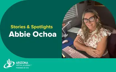 Abbie Ochoa, first-grade teacher at Arizona Virtual Academy.