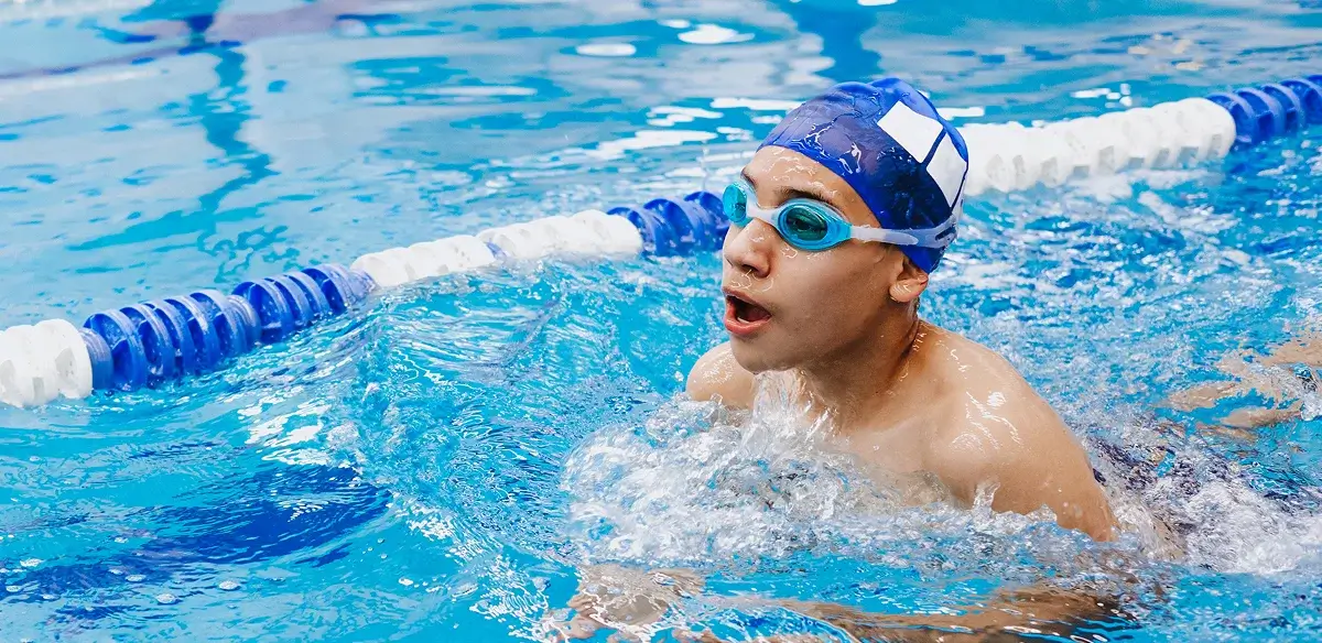 Student swimming