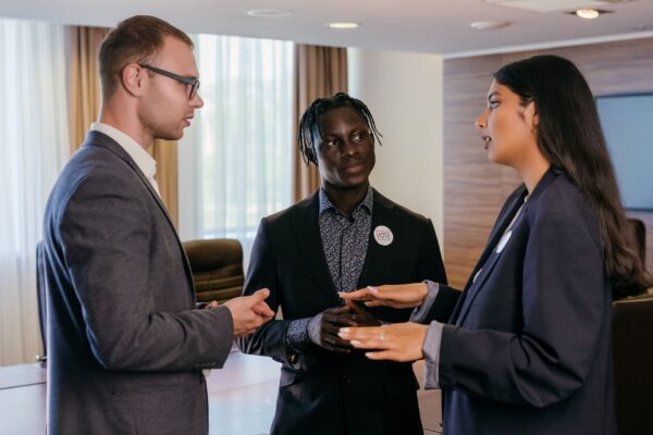 Students talking