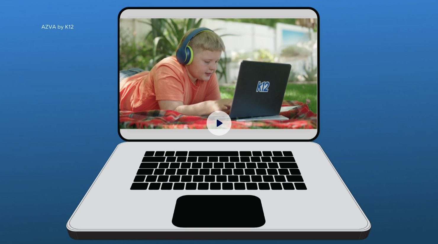 Kid on a virtual class